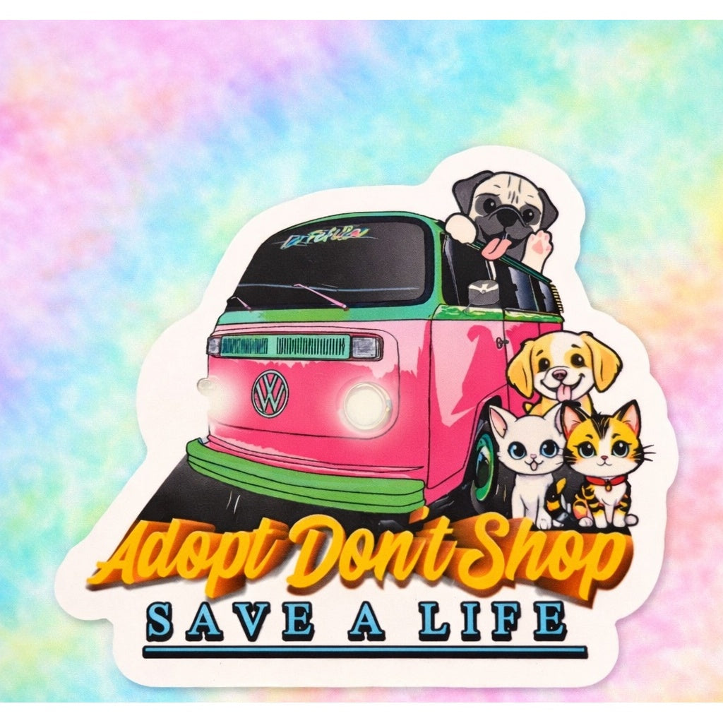 Adopt Don’t Shop – Save a Life Sticker 🐾